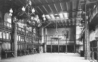 Innenansicht der historischen Turnhalle, 1896